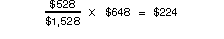 528  1,528 x 648 = 224